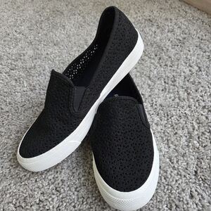 Sperry Seaside Nautical Perforated Slip On Shoes